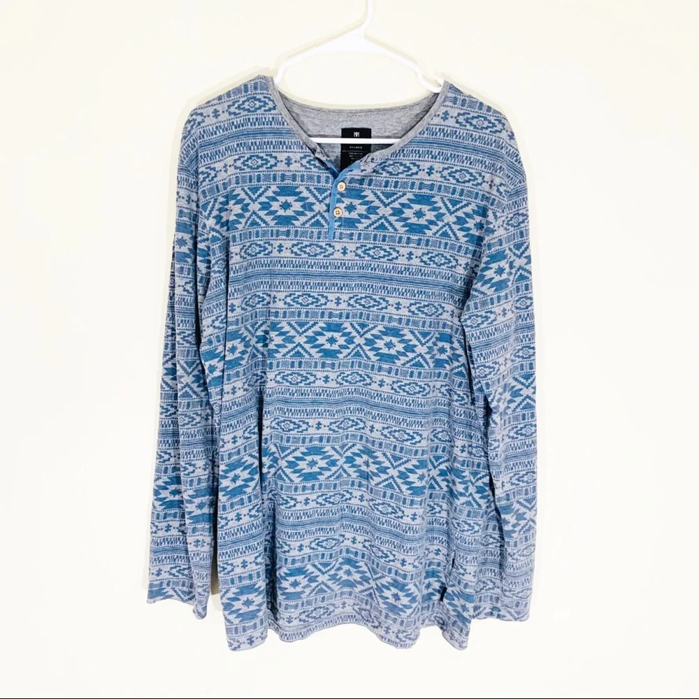 🔥 Cotton On Pattern Design Long Sleeve Tee - Picture 1 of 3